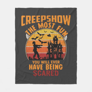 クリープショウ ハロウィン ゾンビ お化け屋敷 日没 バー フリースブランケット