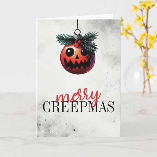 クリープマス カード (黄色い花)