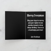 クリープマス スプーキースカル ゴシック カード (内部)