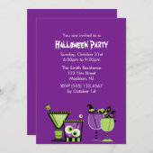 クリープリー ドリンク ハロウィンパーティー 招待状 (正面/裏面)