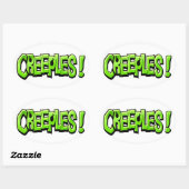 クリープルステッカー 楕円形シール (シート)