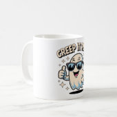 クリープ実在よいハロウィーン幽霊 コーヒーマグカップ (正面左)