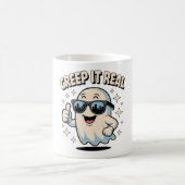 クリープ実在よいハロウィーン幽霊 コーヒーマグカップ (中央)