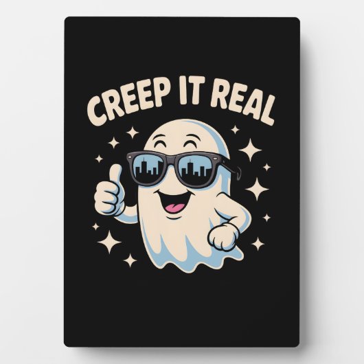 クリープ実在よいハロウィーン幽霊 フォトプラーク (正面)