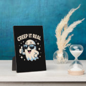 クリープ実在よいハロウィーン幽霊 フォトプラーク (側面)