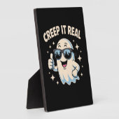 クリープ実在よいハロウィーン幽霊 フォトプラーク (側面)