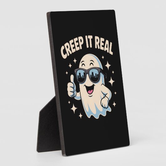 クリープ実在よいハロウィーン幽霊 フォトプラーク (側面)