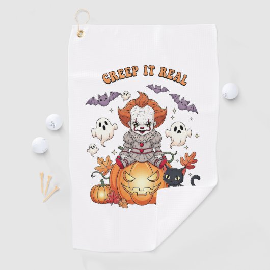 クリープ実在イチハロウィンピエロ ゴルフタオル (インサイチュ)