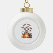 クリープ実在イチハロウィンピエロ セラミックボールオーナメント (正面)