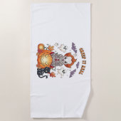 クリープ実在イチハロウィンピエロ ビーチタオル (正面)