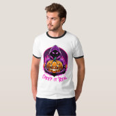 クリープ実在ホラーハロウィーンイラストレーション Tシャツ (正面フル)