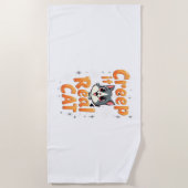 クリープ実在猫2 ビーチタオル (正面)