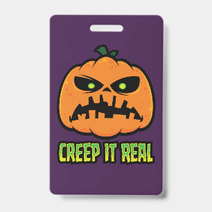 クリープ・イット・リアル・グランピー・ハロウィン・パンプキン バッジ