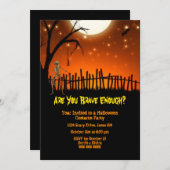 クリープ&スケアリー ハロウィンパーティー 招待状 (正面/裏面)