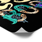 クリープitス実在ケートボーディング幽霊レトロハロウィーン ポスター (角)