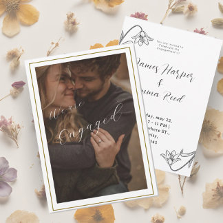 クリーミエレガントーモダンの写真フローラ 招待状