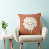 クリーミーお洒落ヒツジ装飾用クッション クッション (椅子)