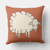 クリーミーお洒落ヒツジ装飾用クッション クッション (裏面)