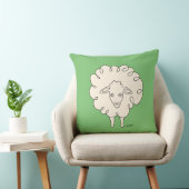 クリーミーお洒落ヒツジ装飾用クッション クッション (椅子)