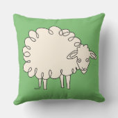 クリーミーお洒落ヒツジ装飾用クッション クッション (裏面)