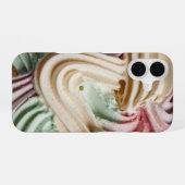クリーミーなアイスクリームパステルカラー iPhone 16ケース (裏面横)