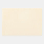 クリーミーなアイボリー色の布のような見た目 ラッピングペーパーシート (正面)