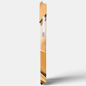 クリーミーなオレンジ色から茶色のツイスト反射照明 Case-Mate iPhoneケース (裏面 / 左)
