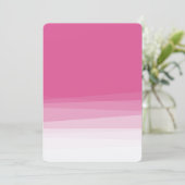 クリーミーなグラデーションピンクの水の色Sweet sixteen 招待状 (スタンド正面)