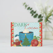 クリーミーなココアと赤いクリスマスカップ シーズンポストカード (スタンド正面)