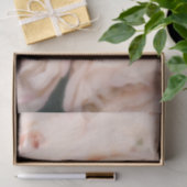 クリーミーなソフト赤面ピンクローズエレガントな結婚式 薄葉紙 (ギフト)