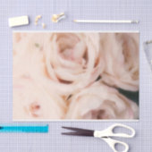 クリーミーなソフト赤面ピンクローズエレガントな結婚式 薄葉紙 (クラフト)