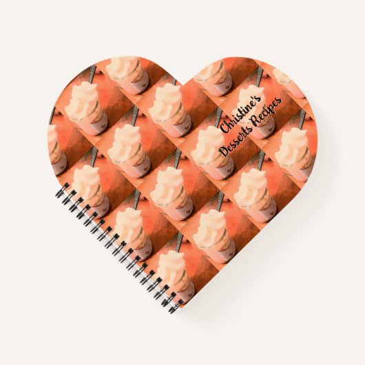 クリーミーなデザートカスタマイズ可能なノートブック ノートブック (正面)