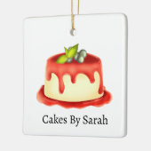 クリーミーなパンナコッタ セラミックオーナメント (左)