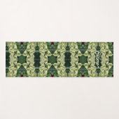 クリーミーなフォックスグローブフラワーパーソナライズされた抽象芸術 ヨガマット (正面(横))