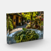 クリーミーなホウレンチソースのスパゲッティ フォトブロック (左)