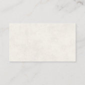 クリーミーなホワイトスクリプトブック(ベビーエンクロージャカード用) エンクロージャーカード (裏面)