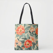 クリーミーなヴィンテージピーチブロッサムウォーターの色 トートバッグ (正面)