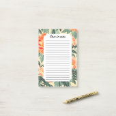 クリーミーなヴィンテージピーチブロッサムウォーターの色 ポストイット (デスク上)