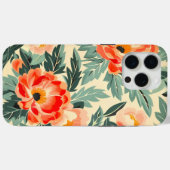 クリーミーなヴィンテージピーチブロッサムウォーターの色 Case-Mate iPhoneケース (裏面 (横))