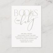 クリーミーな中立的なブックリクエストのエンクロージャカード エンクロージャーカード (正面)