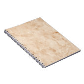 クリーミーな大理石テクスチャ ノートブック (右側)