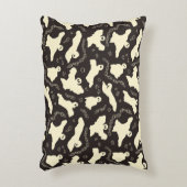 クリーミーな幽霊 – ハロウィーンパターン。 アクセントクッション (正面(垂直))