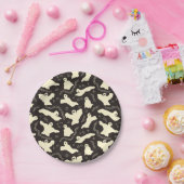 クリーミーな幽霊 – ハロウィーンパターン。 ペーパープレート (パーティー)