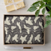 クリーミーな幽霊 – ハロウィーンパターン。 薄葉紙 (ギフト)