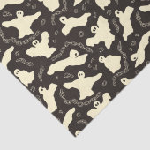 クリーミーな幽霊 – ハロウィーンパターン。 薄葉紙 (詳細)