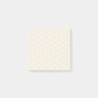 クリーミーな桃の模様ポストIt®メモ、3" x 3" ポストイット