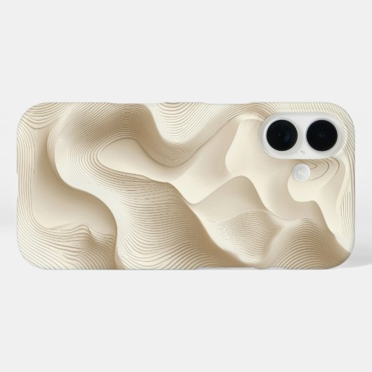 クリーミーな渦巻きテクスチャ電話ケース Case-Mate iPhoneケース (裏面 (横))