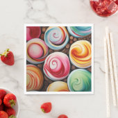 クリーミーな渦巻き スタンダードランチョンナプキン (インサイチュ)