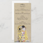 クリーミーな砂メニューを結婚しているクリムトによるキス メニュー (正面/裏面)