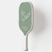 クリーミーな緑。だから何？ホビープレイヤー ピックルボールラケット (左)